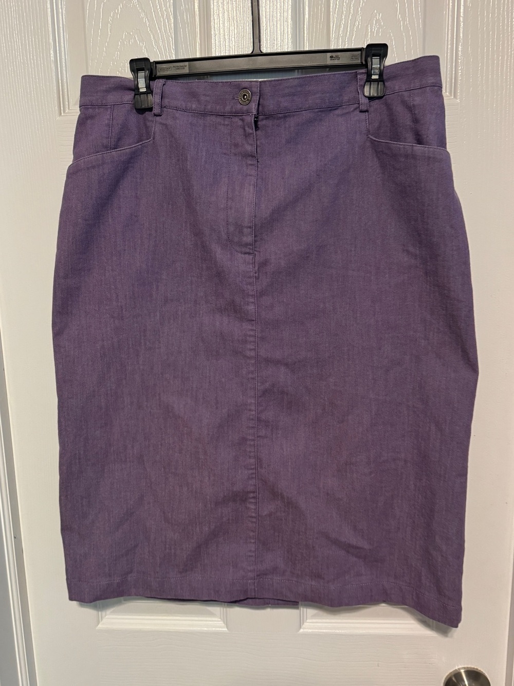 Christopher & Banks Twill Stretch Purple Skirt size 14